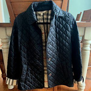 Black Burberry Brit Coat Size M